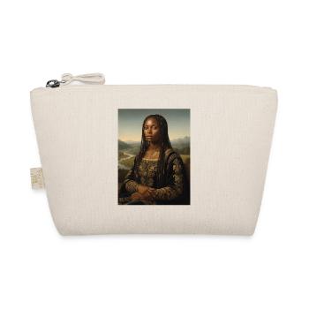 Black Mona Lisa – African Roots Melanin Pride - Organic Pouch - nature - Front