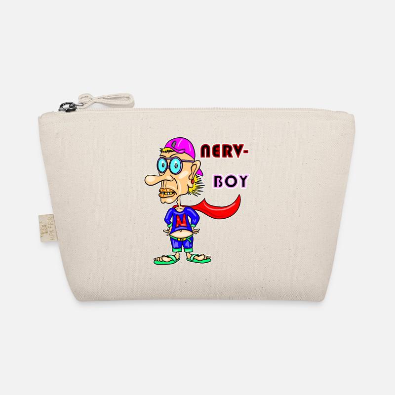 Nerv‑Boy – Schrulliger Antiheld Cartoon Bio-Täschchen