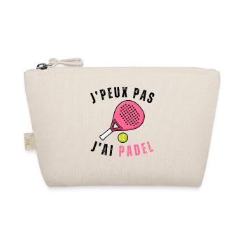 I can't I have padel gift woman - Organic Pouch - nature - Front