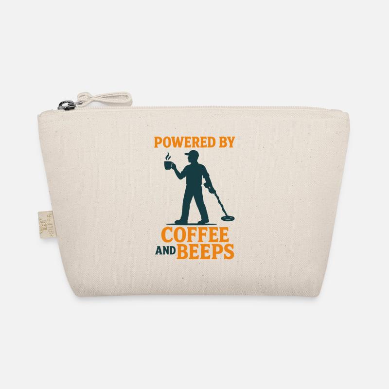 Powered By Coffee And Beeps Metal Detecting Organic Pouch