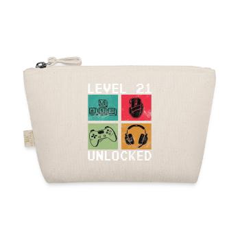 Level 21 Unlock Retro Gaming - Organic Pouch - nature - Front