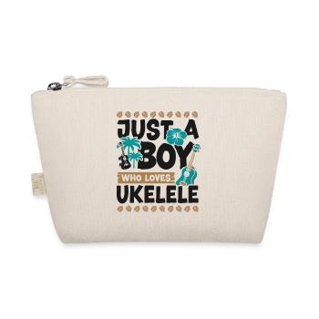 Hawaiian Ukulele Uke Boy Just A - Bio-Täschchen - Natur - Vorne