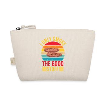 I Only Smoke Good Stuff Funny BBQ Pit Meat Smoke - Bio-Täschchen - Natur - Vorne