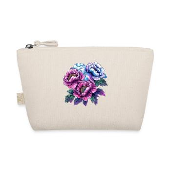 Neon Peonies: Bouquet of Flowers - Organic Pouch - nature - Front