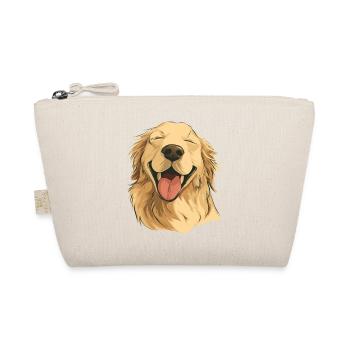 Smiling Golden Retriever - Organic Pouch - nature - Front