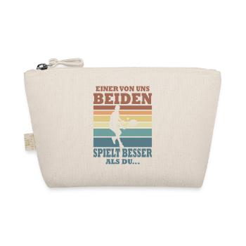 Tennisspieler Geschenke Tennis Sprüche Outfits - Bio-Täschchen - Natur - Vorne