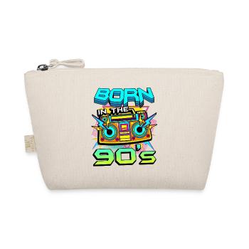 Boombox Neon 90er Revival - Bio-Täschchen - Natur - Vorne