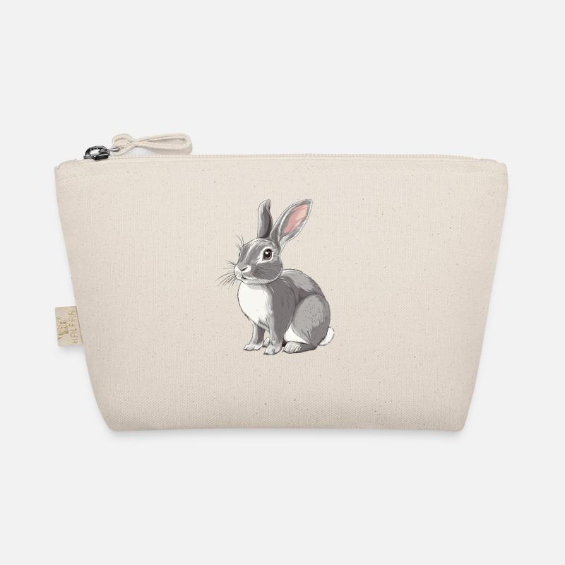 Hasen Hase - Bio-Täschchen - Natur