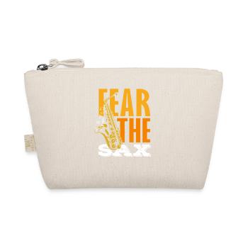 Fear The Sax Saxophone Funny Saxophonist - Organic Pouch - nature - Front