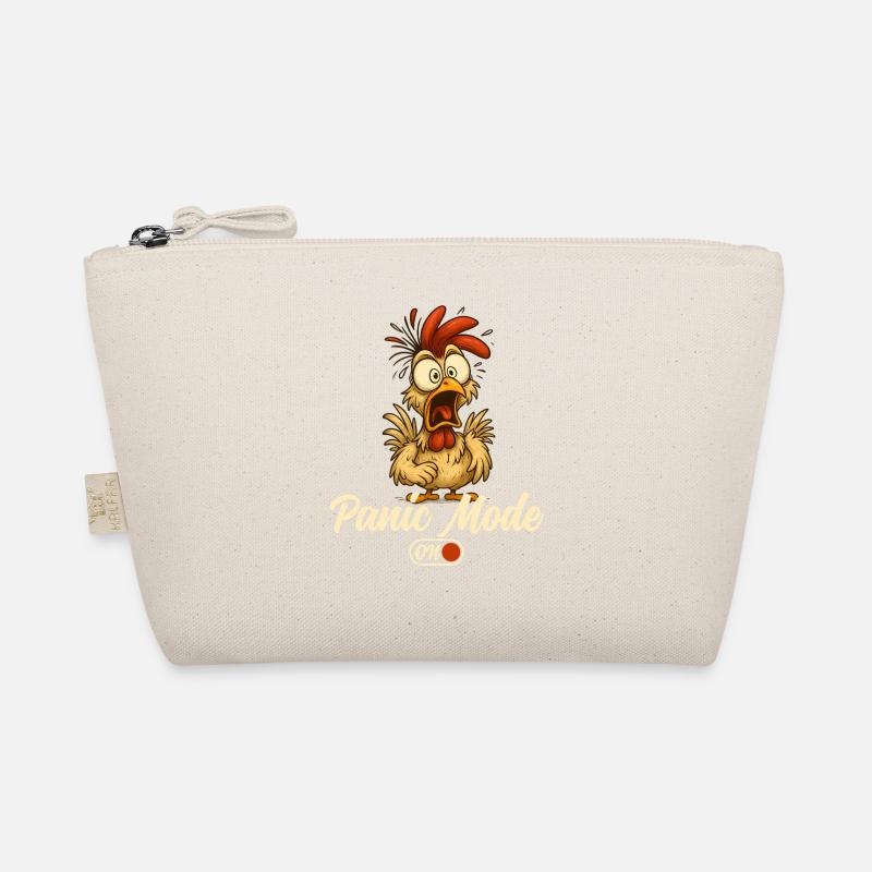 Panic Mode Rooster Cartoon Organic Pouch