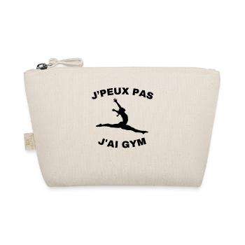 Gymnastik Geschenk Ich kann nicht Ich habe Gym - Bio-Täschchen - Natur - Vorne