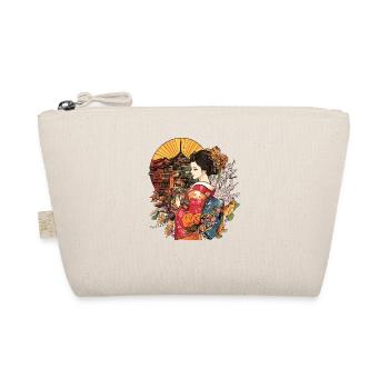 Geishas en kimono devant un décor japonais - Trousse biologique - nature - Devant