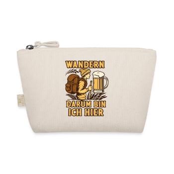 Wandern und Bier darum bin ich hier Bier Sprüche - Bio-Täschchen - Natur - Vorne