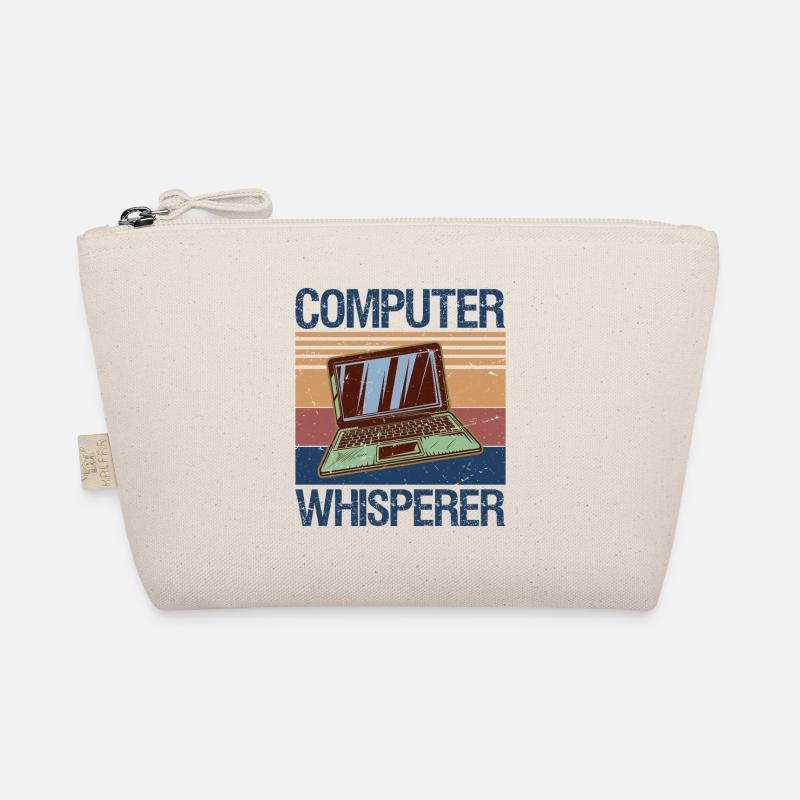 Computer Whisperer Shirt IT Tech Support Nerds - Bio-Täschchen - Natur