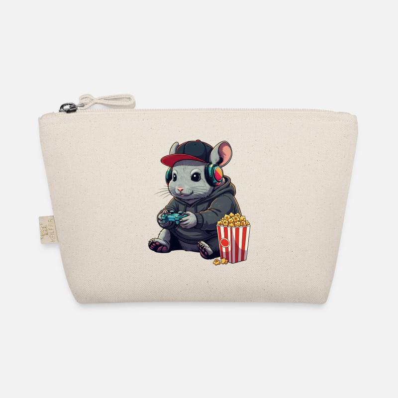 Chinchilla Gamer avec du pop-corn Trousse biologique