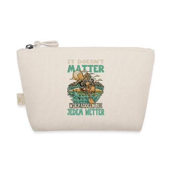 Kayaker Gifts Kayak Water Sports Outfits - Organic Pouch - nature - Front