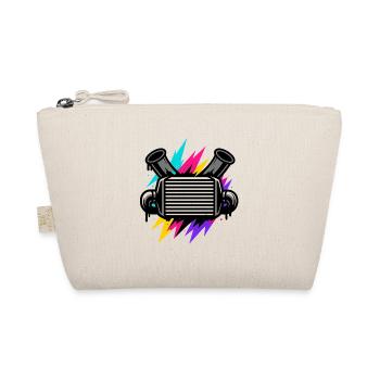 Neon car sound, tuning frame, driver name - Organic Pouch - nature - Front