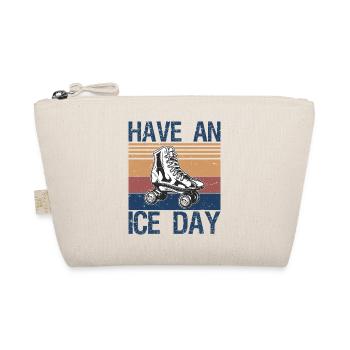 Figure Skating Gifts For Girls Women Men Skate - Organic Pouch - nature - Front