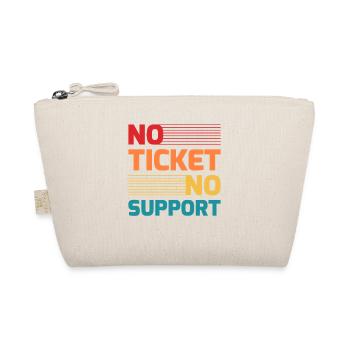 No Ticket No Support IT Hotline Administrator Nerd - Bio-Täschchen - Natur - Vorne