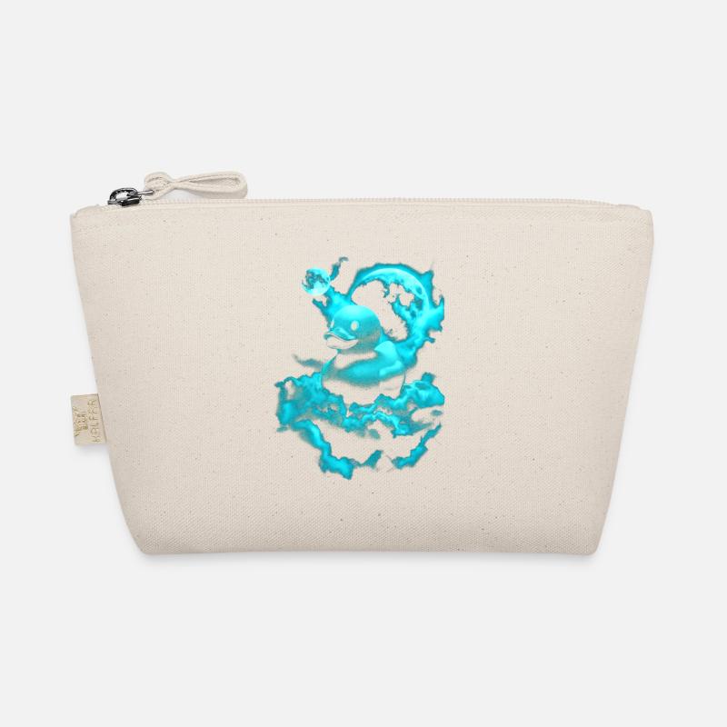 Neon room duck over blue cloud Organic Pouch