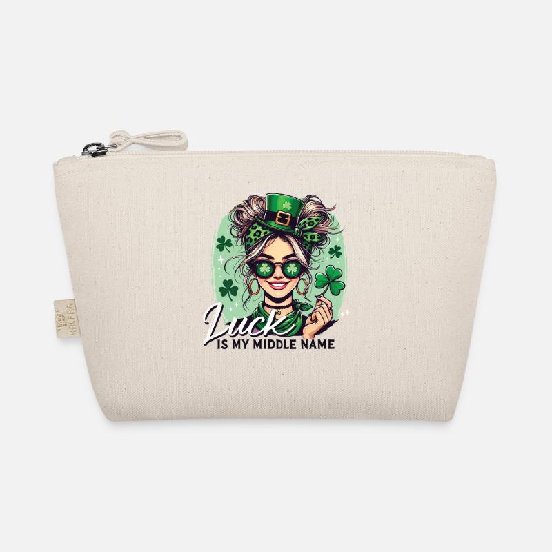 Luck Is My Middle Name St Patrick's Day Organic Pouch
