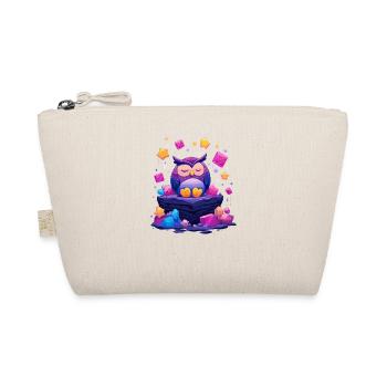 Sleeping owl at crystal rock - Organic Pouch - nature - Front