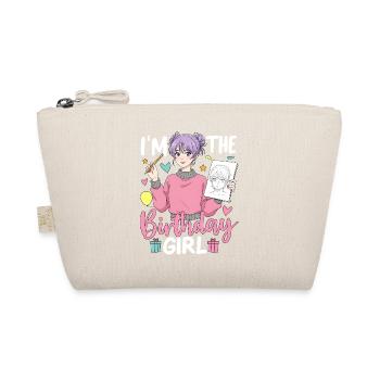 I'm The Birthday Girl - Organic Pouch - nature - Front