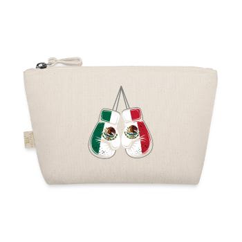 Mexiko Flaggen Boxhandschuhe - Bio-Täschchen - Natur - Vorne