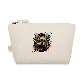 Yorkshire Terrier Splatter - Bio-Täschchen - Natur - Vorne