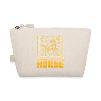 Year Of Horse Chinese Zodiac Lunar New Year 2026 - Organic Pouch - nature - Front