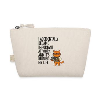 Drôle de proverbe de bureau : Devenez accidentellement important - Trousse biologique - nature - Devant