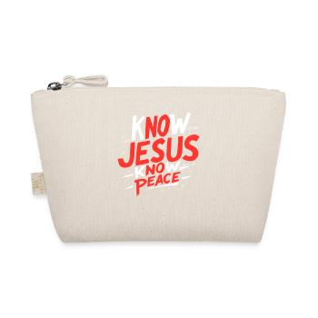 Kenne Jesus, kenne Frieden - Bio-Täschchen - Natur - Vorne
