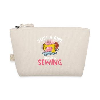 Une seule fille aime coudre - Trousse biologique - nature - Devant