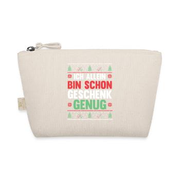 Weihnachtsmann Weihnachtszeit Weihnachts - Bio-Täschchen - Natur - Vorne