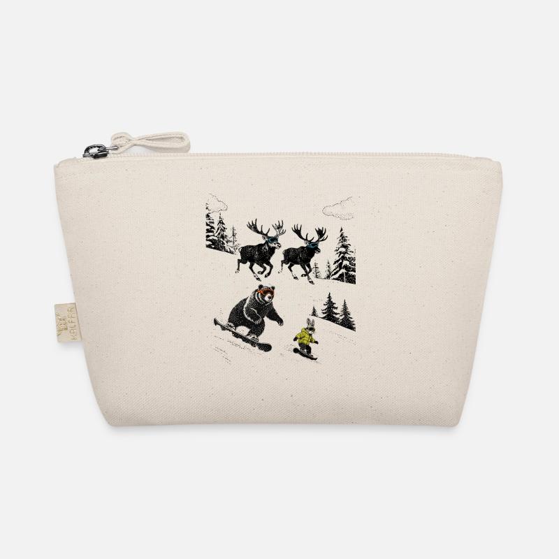 Winter animals on the slopes - Organic Pouch - nature