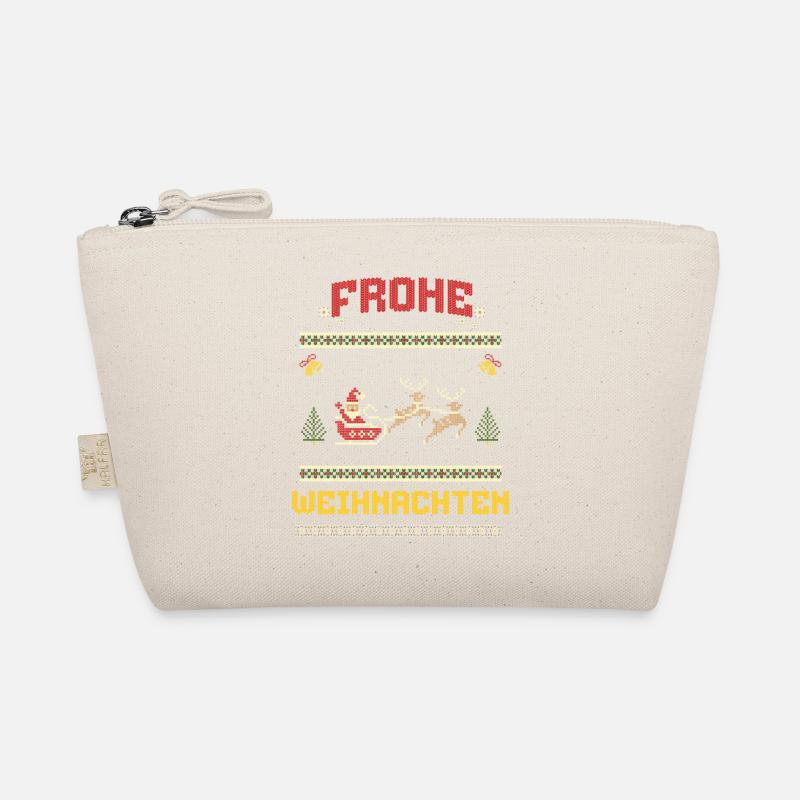Frohe Weihnachten Lustiges Ugly Design Bio-Täschchen