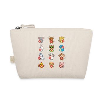 Kawaii Chinese New Year Chinese Zodiac Animal Sign - Organic Pouch - nature - Front