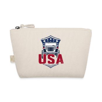 Willys Overland USA Offroad 4x4 - Organic Pouch - nature - Front