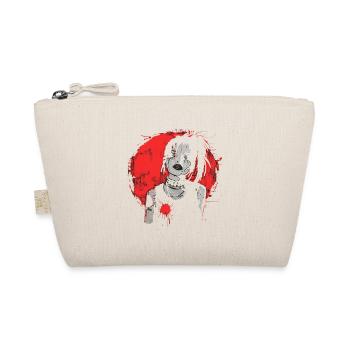 Punk girl in grunge look with red accent - Organic Pouch - nature - Front