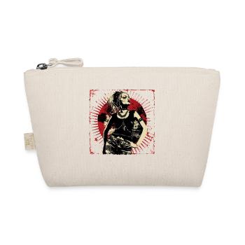 Femme rebelle dans le style grunge rock - Trousse biologique - nature - Devant