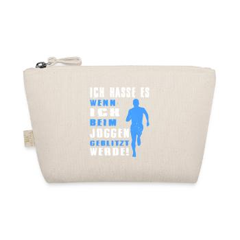 Joggen Geschenk Jogger Laufsport Sport Fitness - Bio-Täschchen - Natur - Vorne
