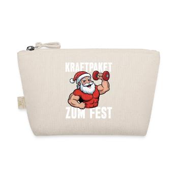 Santa Claus POWERHOUSE FOR THE FEAST Fun - Organic Pouch - nature - Front