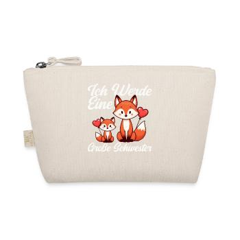 Big Sister Fox Lover Sibling - Organic Pouch - nature - Front
