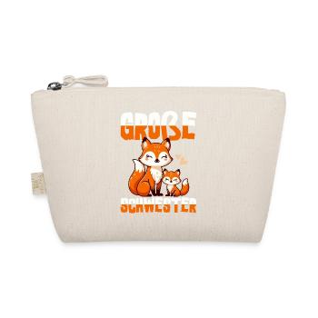 Big Sister Fox Lover Sibling - Organic Pouch - nature - Front