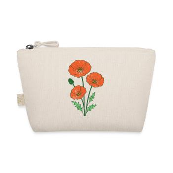 Coquelicots orange illustration botanique - Trousse biologique - nature - Devant