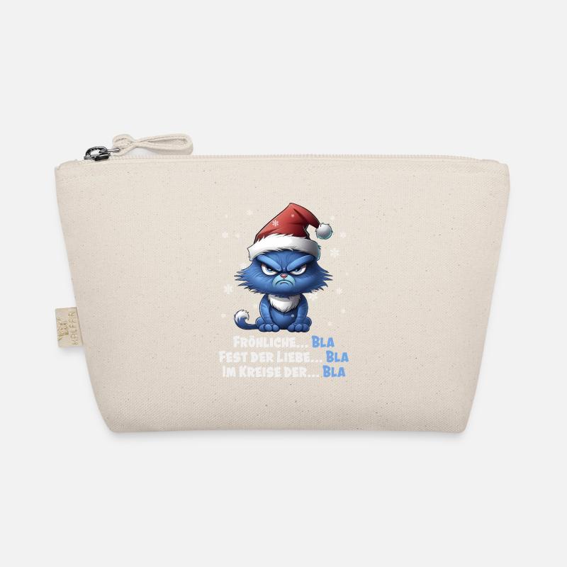 I Hate Christmas - Grumpy Blue Cat Organic Pouch