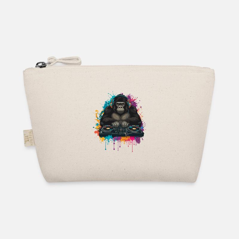 Gorilla DJ at the mixing desk Organic Pouch