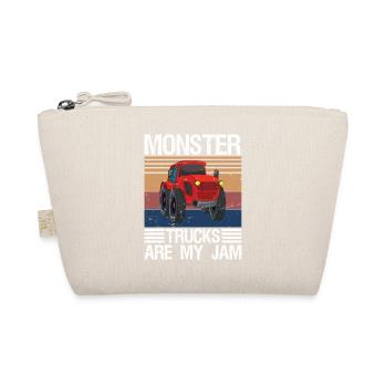 Les Monster Trucks sont mon Monster Vintage Rétro Monster - Trousse biologique - nature - Devant