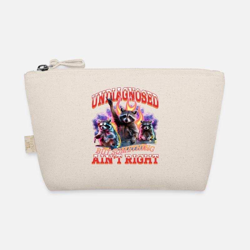 Funny Raccoon Organic Pouch
