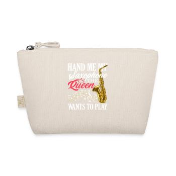 Hand Me My Saxophone Saxophonist Queen - Organic Pouch - nature - Front